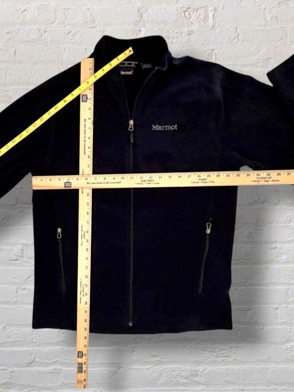 Marmot Black Full Zip Fleece Jacket Men’s Large Zip Pockets Outdoor - Picture 11 of 11